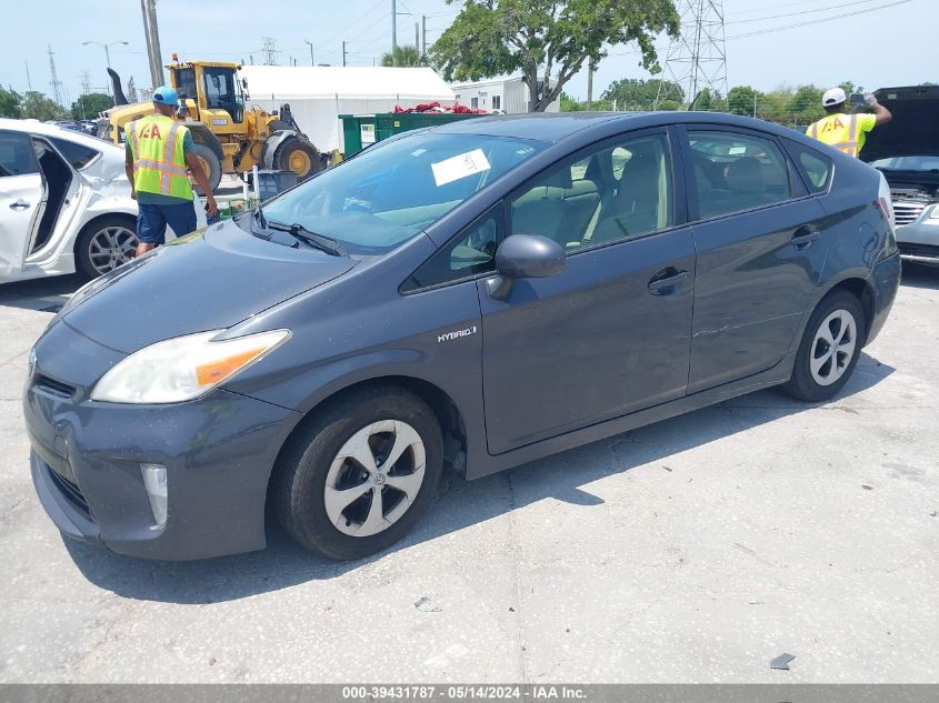 2013 Toyota Prius Two VIN: JTDKN3DU4D1627289 Lot: 39431787