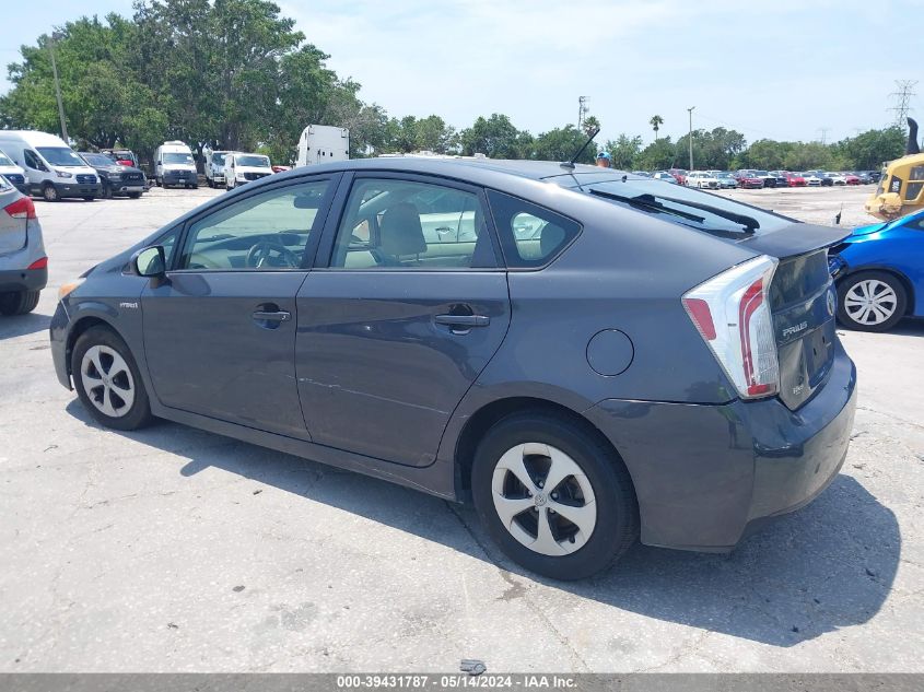 2013 Toyota Prius Two VIN: JTDKN3DU4D1627289 Lot: 39431787