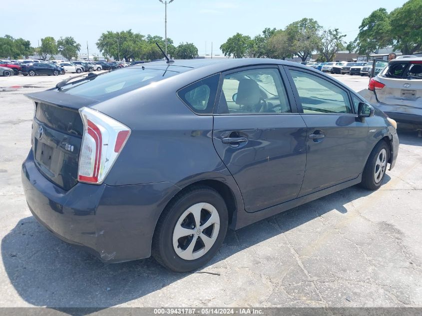 2013 Toyota Prius Two VIN: JTDKN3DU4D1627289 Lot: 39431787