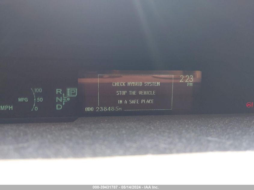 2013 Toyota Prius Two VIN: JTDKN3DU4D1627289 Lot: 39431787