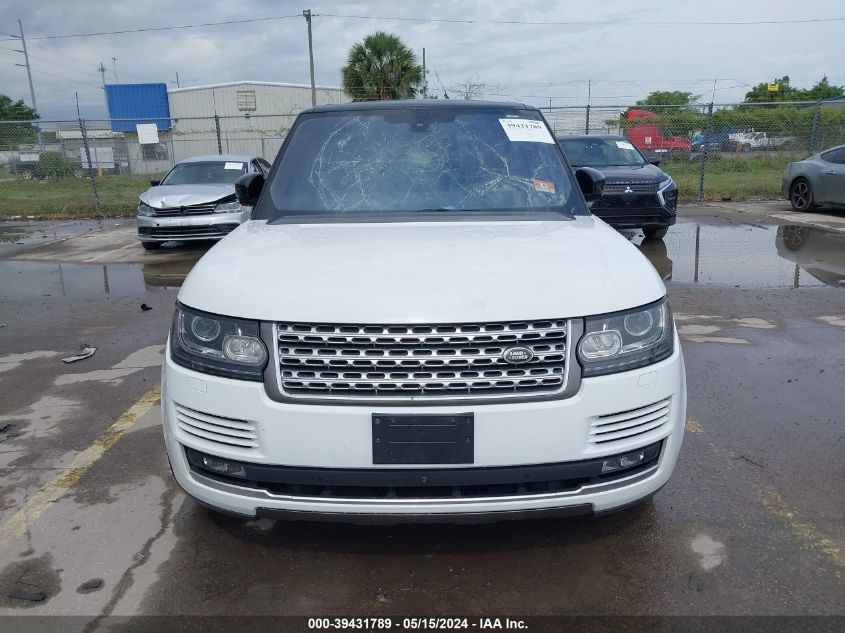 2016 Land Rover Range Rover 5.0L V8 Supercharged VIN: SALGS3EFXGA292521 Lot: 39431789