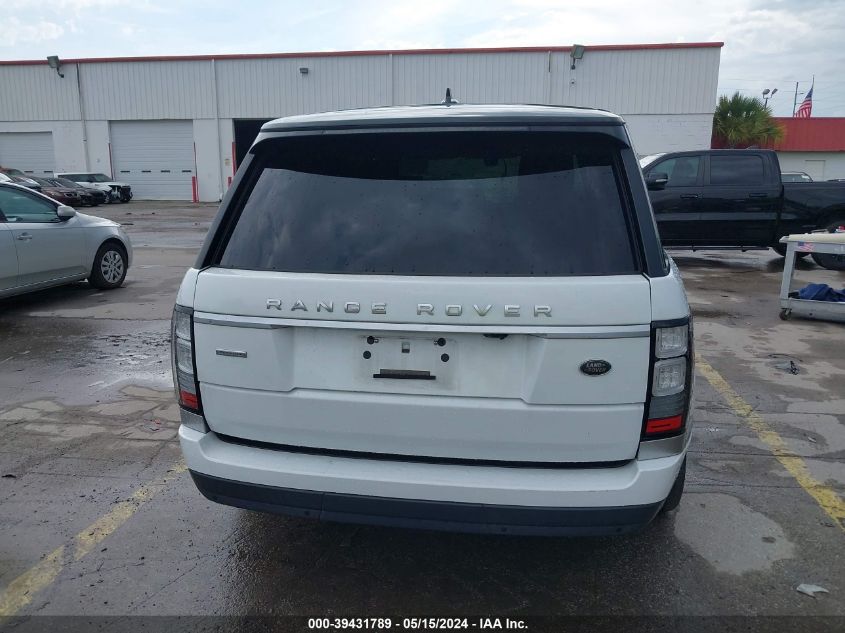 2016 Land Rover Range Rover 5.0L V8 Supercharged VIN: SALGS3EFXGA292521 Lot: 39431789