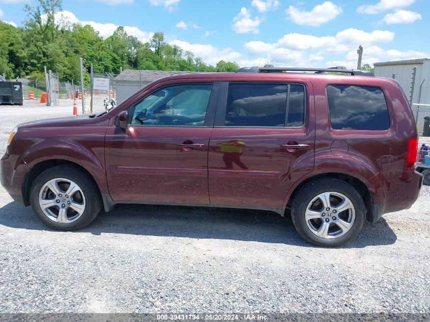 2012 Honda Pilot Ex-L VIN: 5FNYF4H56CB073825 Lot: 39431794