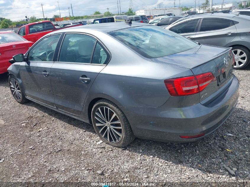 2015 Volkswagen Jetta 1.8T Sport VIN: 3VWD17AJ3FM217060 Lot: 39431817