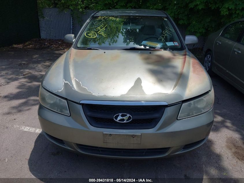 2007 Hyundai Sonata Gls VIN: 5NPET46C67H204918 Lot: 39431818