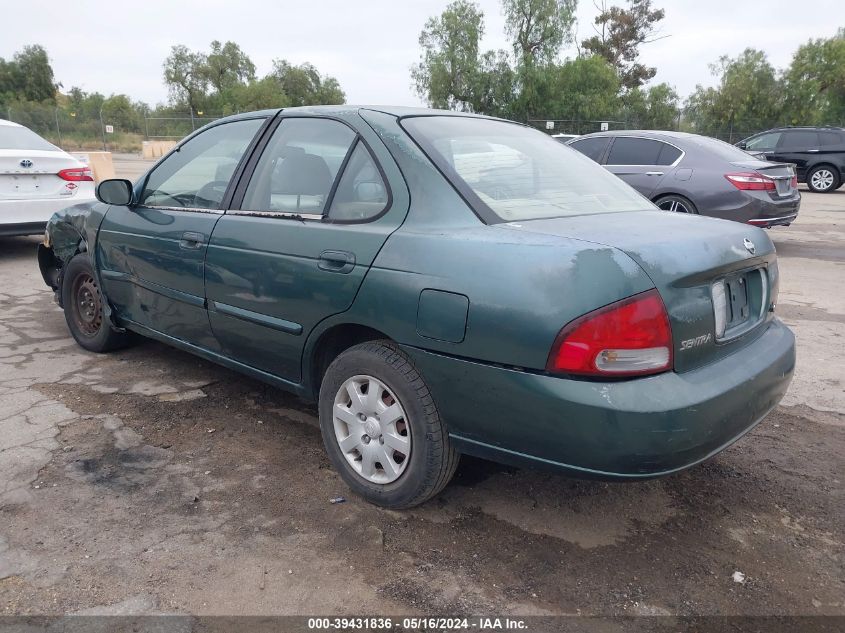 2000 Nissan Sentra Gxe/Xe VIN: 3N1CB51D7YL330015 Lot: 39431836