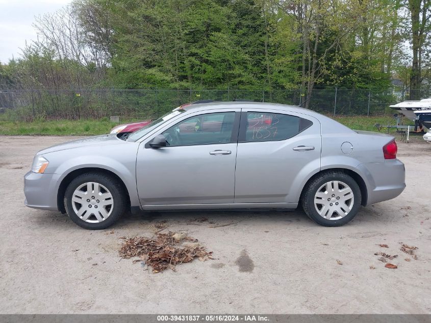 2014 Dodge Avenger Se VIN: 1C3CDZAB3EN166081 Lot: 39431837