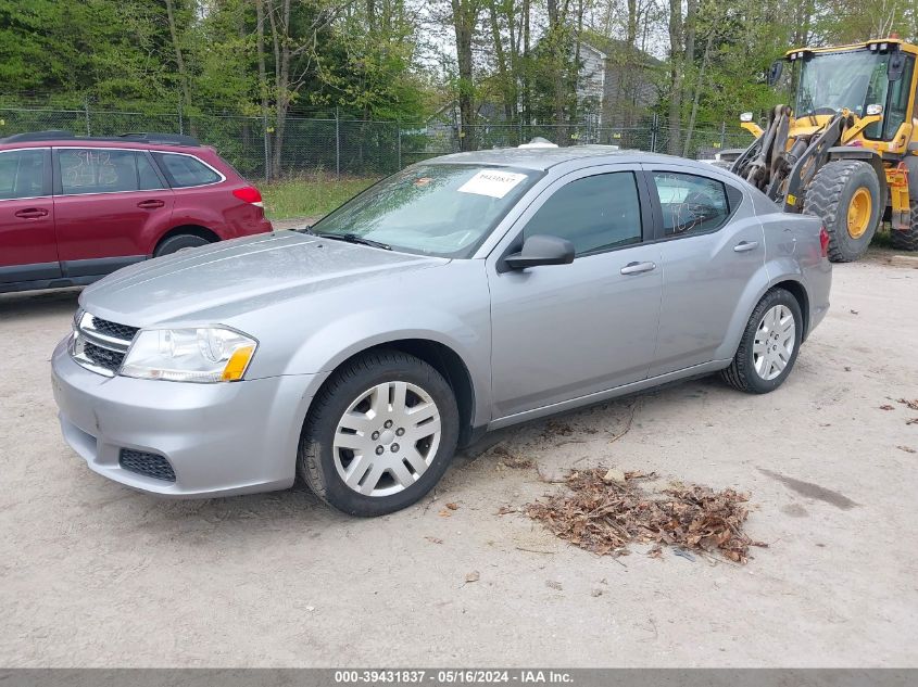 2014 Dodge Avenger Se VIN: 1C3CDZAB3EN166081 Lot: 39431837