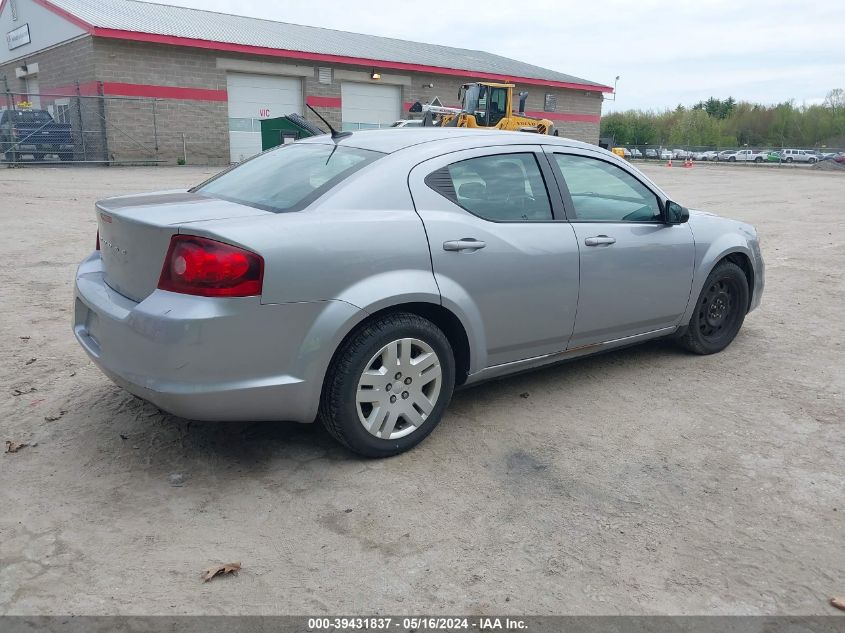 2014 Dodge Avenger Se VIN: 1C3CDZAB3EN166081 Lot: 39431837