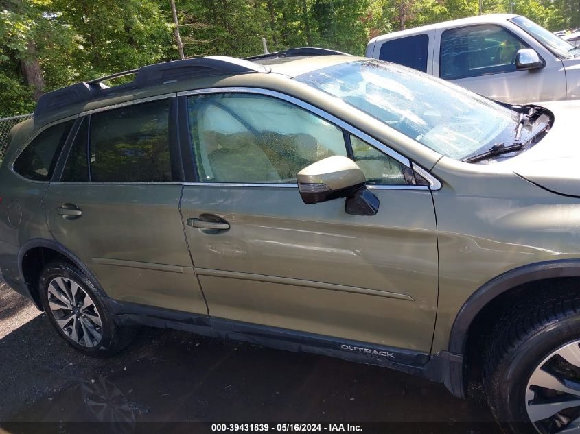 2016 Subaru Outback 2.5I Limited VIN: 4S4BSANC0G3301142 Lot: 39431839