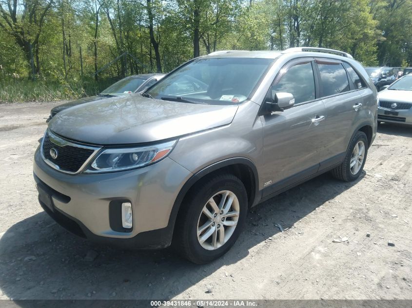 2014 Kia Sorento Lx VIN: 5XYKTDA60EG541657 Lot: 39431846