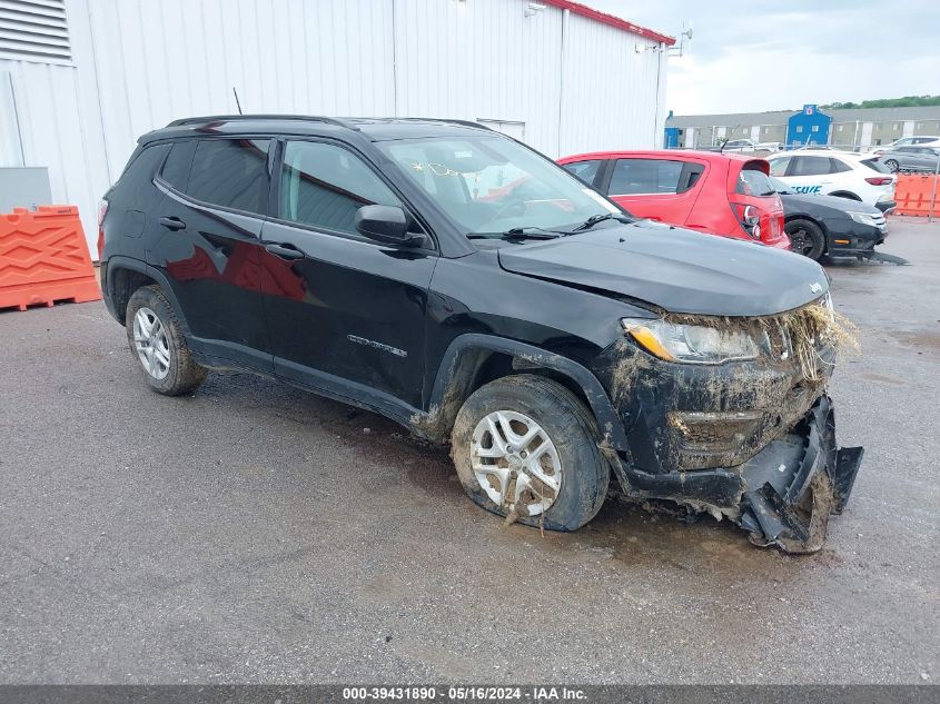 2017 Jeep New Compass Sport 4X4 VIN: 3C4NJDAB9HT640586 Lot: 39431890