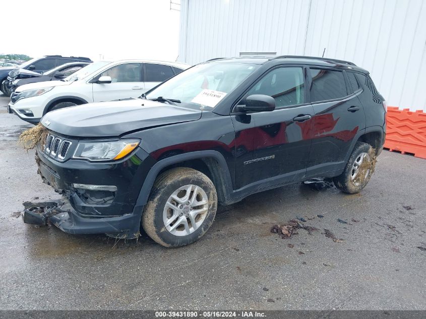 2017 Jeep New Compass Sport 4X4 VIN: 3C4NJDAB9HT640586 Lot: 39431890