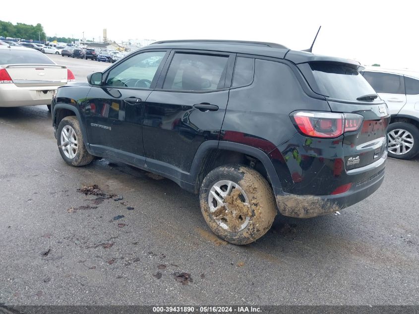 2017 Jeep New Compass Sport 4X4 VIN: 3C4NJDAB9HT640586 Lot: 39431890