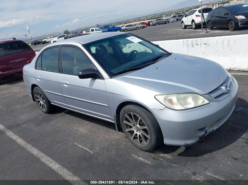 2005 Honda Civic Lx VIN: 1HGES16525L021657 Lot: 39431891