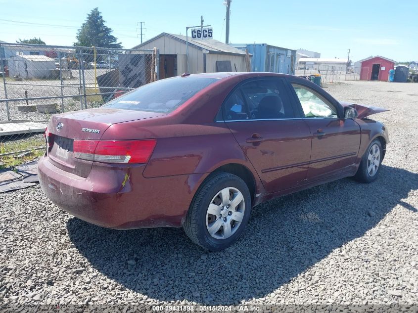 2008 Hyundai Sonata Gls VIN: 5NPET46C98H299783 Lot: 39431898