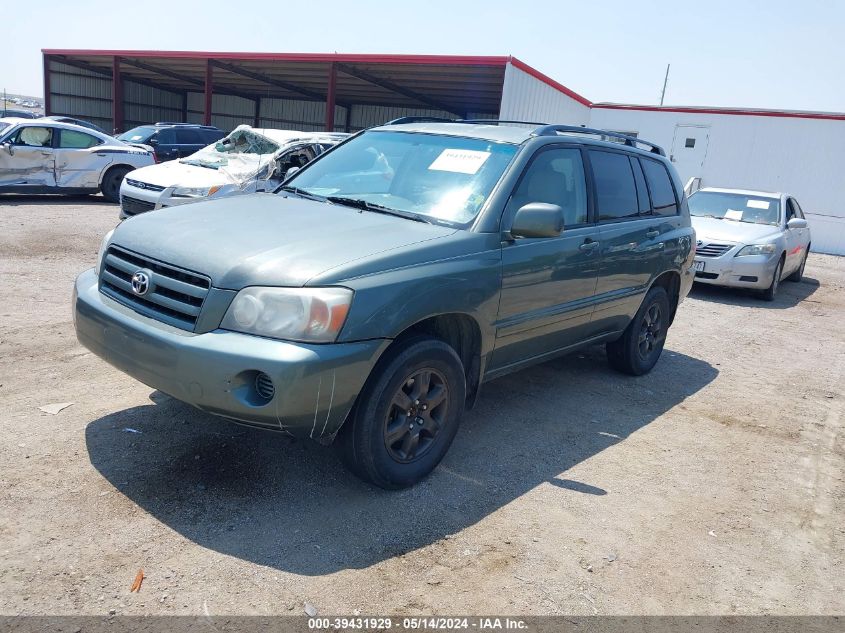 2005 Toyota Highlander V6 VIN: JTEGP21AX50077135 Lot: 39431929