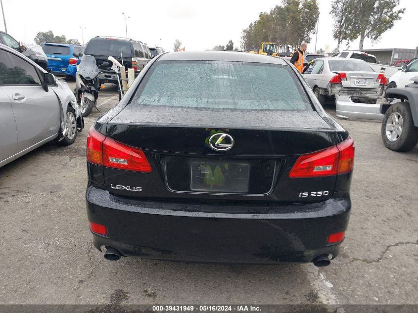 2006 Lexus Is 250 VIN: JTHBK262662006873 Lot: 39431949