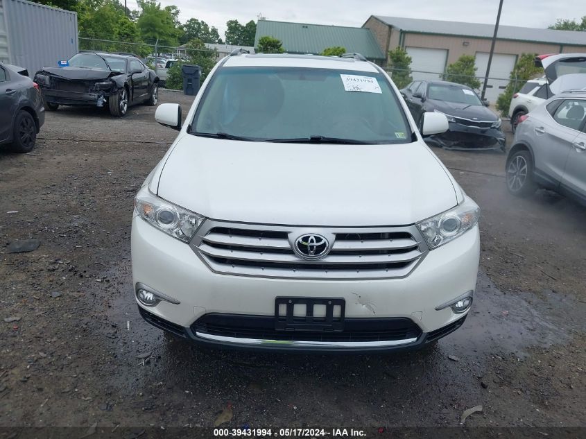 2012 Toyota Highlander Limited V6 VIN: 5TDDK3EH6CS162485 Lot: 39431994