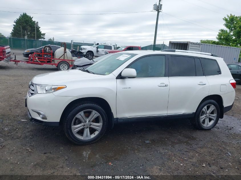 2012 Toyota Highlander Limited V6 VIN: 5TDDK3EH6CS162485 Lot: 39431994