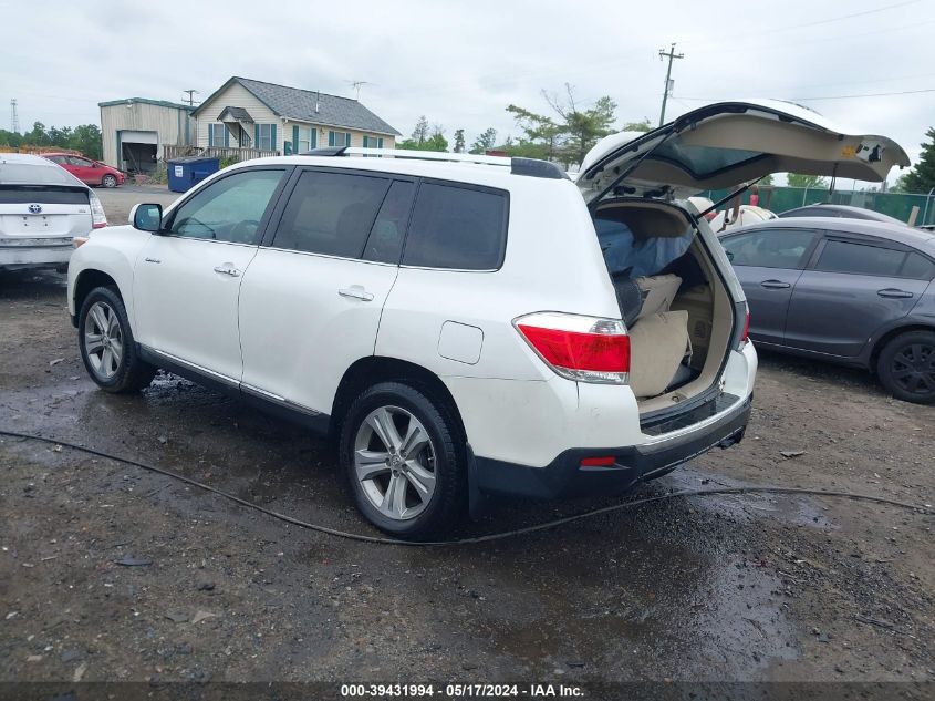 2012 Toyota Highlander Limited V6 VIN: 5TDDK3EH6CS162485 Lot: 39431994