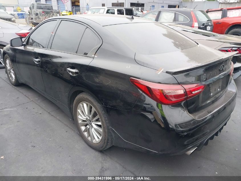 2021 Infiniti Q50 Luxe VIN: JN1EV7BP1MM705899 Lot: 39431996