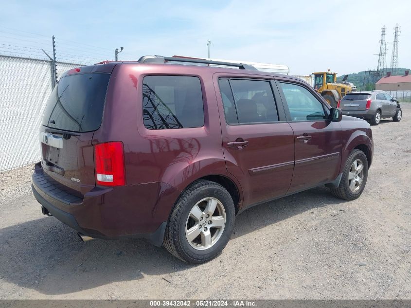 2011 Honda Pilot Ex-L VIN: 5FNYF4H62BB030106 Lot: 39432042