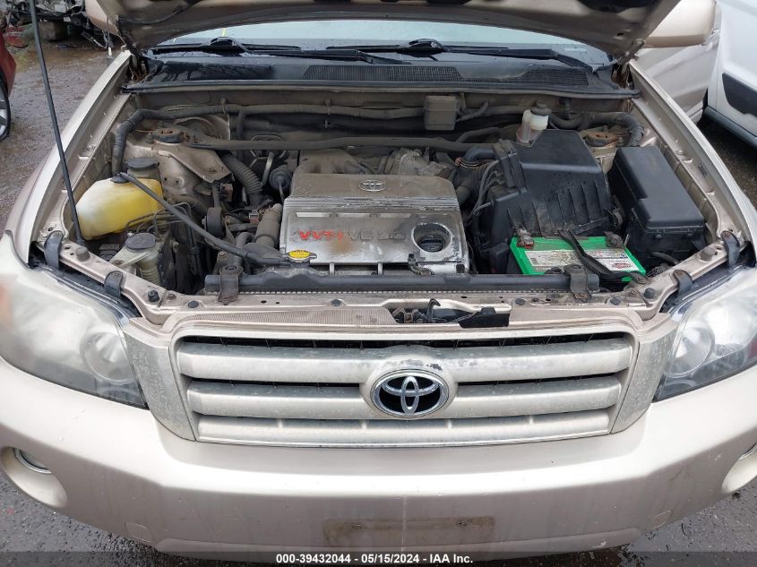 2007 Toyota Highlander V6 VIN: JTEHP21A770190872 Lot: 39432044