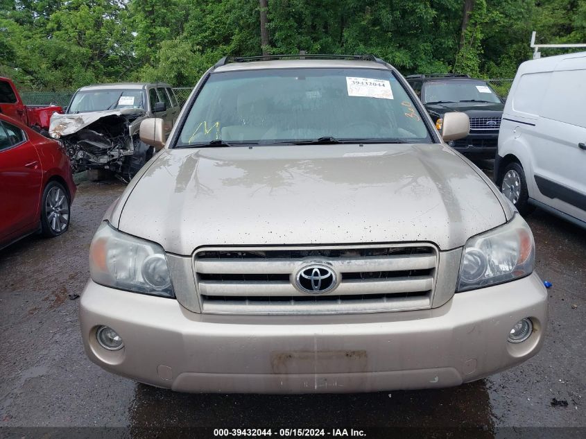 2007 Toyota Highlander V6 VIN: JTEHP21A770190872 Lot: 39432044