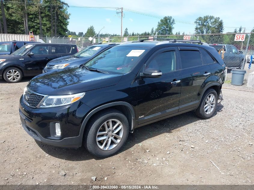 2014 KIA SORENTO LX V6 - 5XYKTDA72EG544780