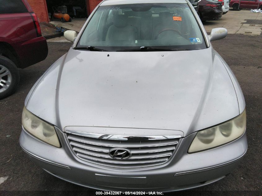 2006 Hyundai Azera Limited/Se VIN: KMHFC46F76A079346 Lot: 39432067