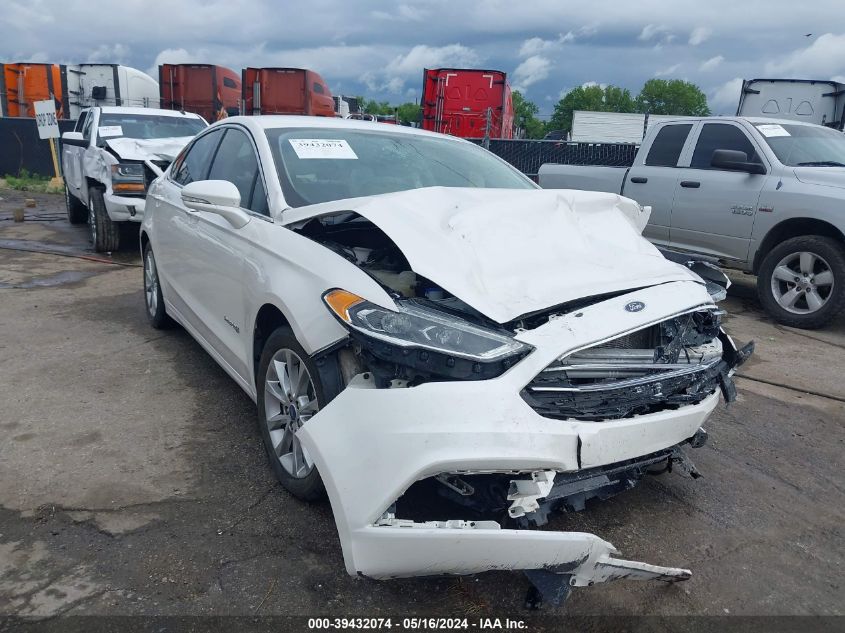 2017 Ford Fusion Hybrid Se VIN: 3FA6P0LU0HR228909 Lot: 39432074