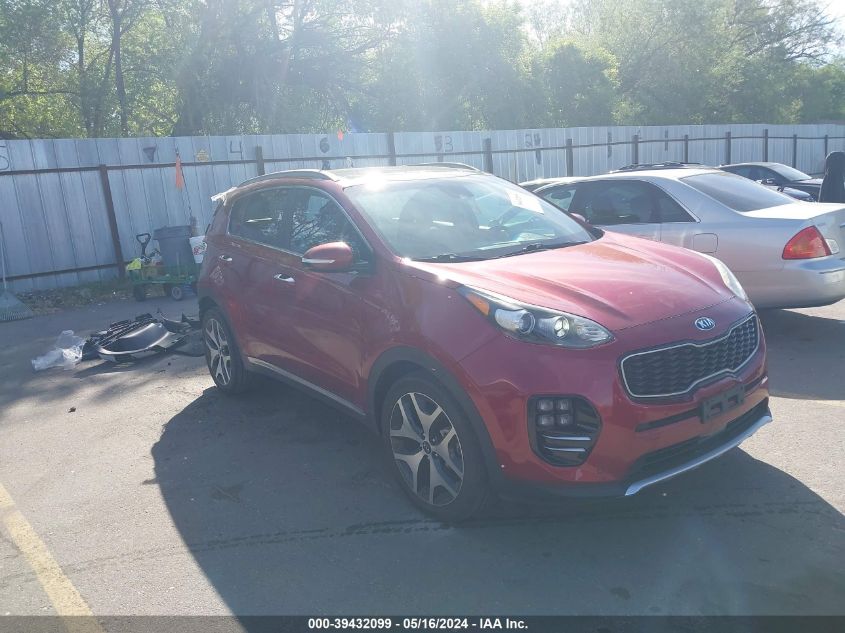 2017 Kia Sportage Sx Turbo VIN: KNDPR3A68H7227674 Lot: 39432099