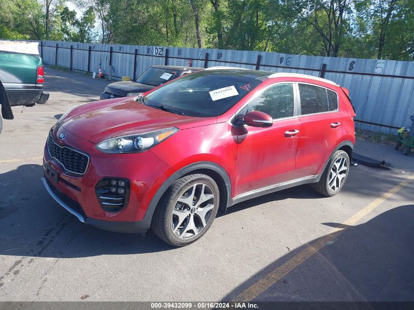 2017 Kia Sportage Sx Turbo VIN: KNDPR3A68H7227674 Lot: 39432099