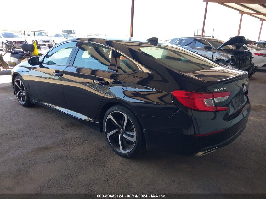 2021 Honda Accord Sport VIN: 1HGCV1F34MA101596 Lot: 39432124