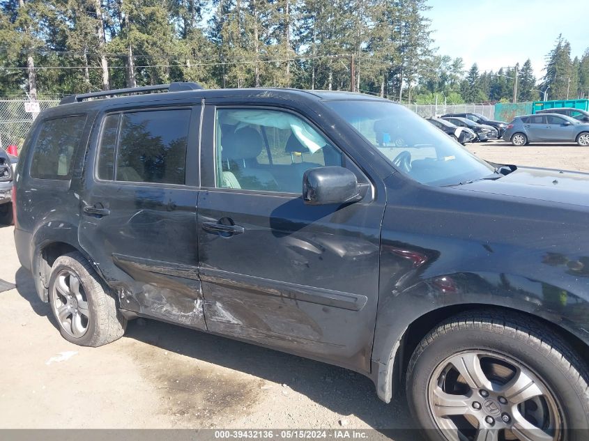 2013 Honda Pilot Ex-L VIN: 5FNYF4H77DB069608 Lot: 39432136