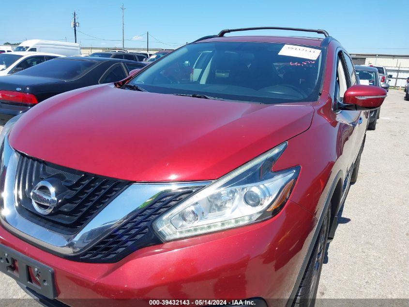 2015 Nissan Murano Sv VIN: 5N1AZ2MG6FN277868 Lot: 39432143