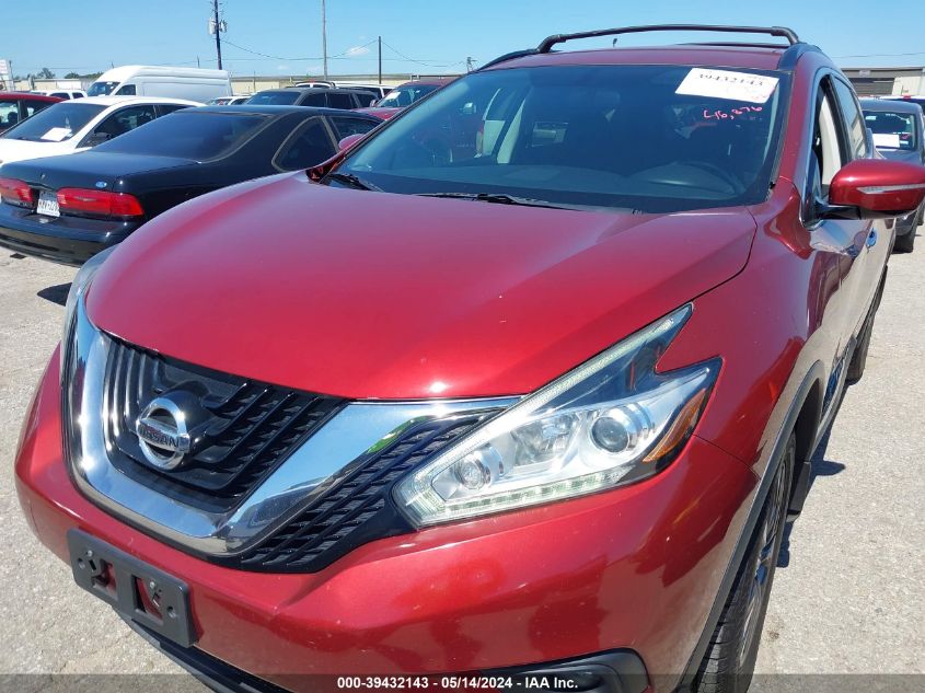 2015 Nissan Murano Sv VIN: 5N1AZ2MG6FN277868 Lot: 39432143