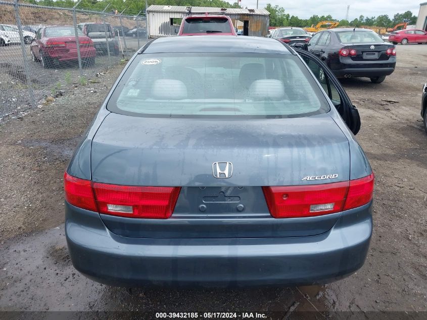 2005 Honda Accord 2.4 Lx VIN: 1HGCM56425A101164 Lot: 39432185