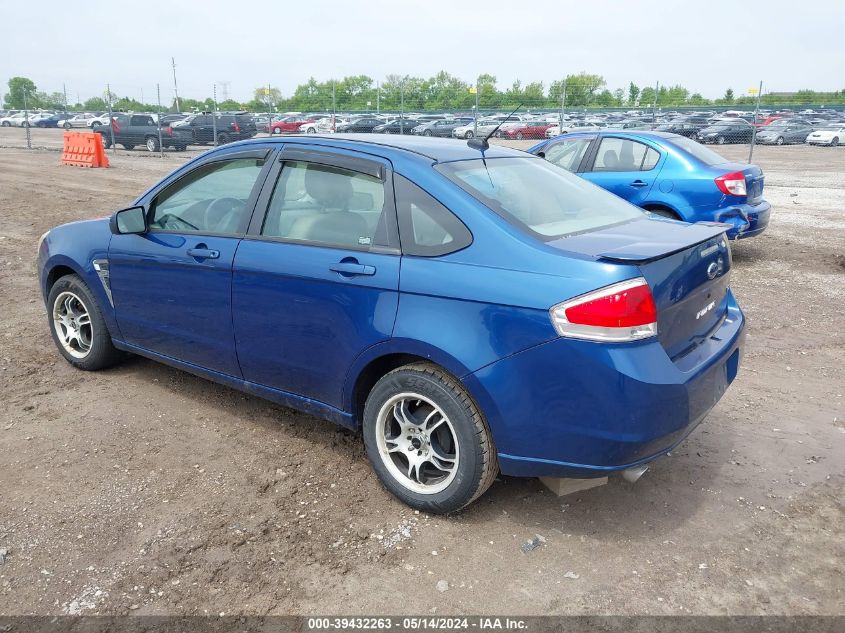 2008 Ford Focus Se/Ses VIN: 1FAHP35N88W122088 Lot: 39432263