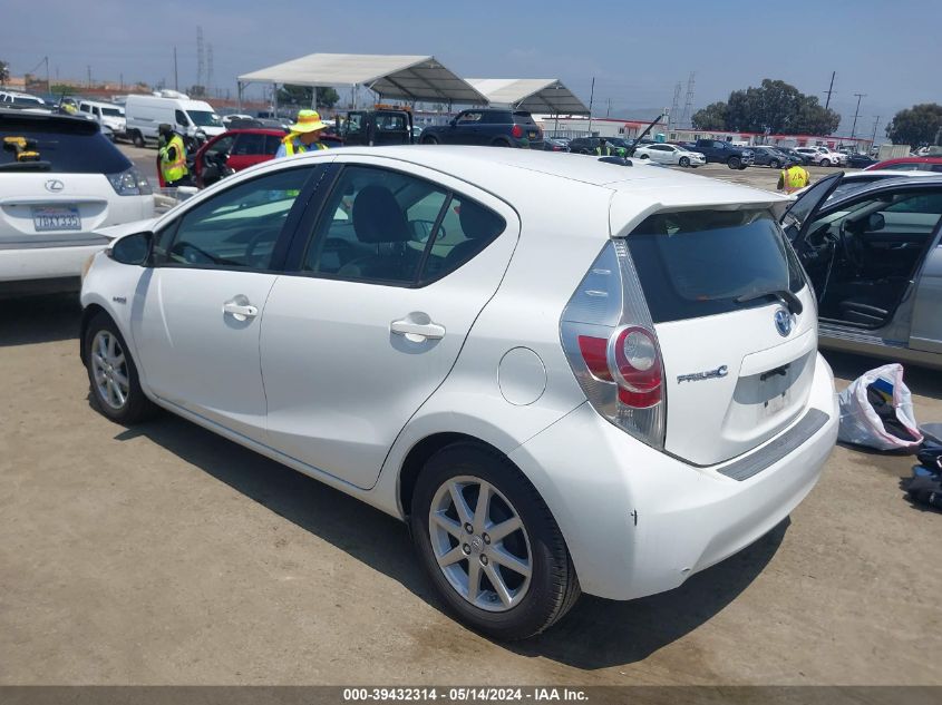 2013 Toyota Prius C Three VIN: JTDKDTB32D1038738 Lot: 39432314