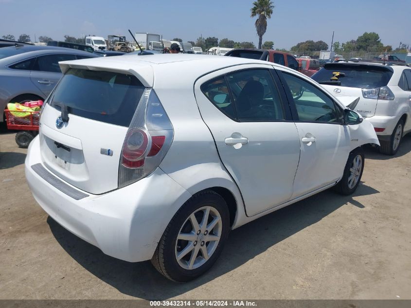 2013 Toyota Prius C Three VIN: JTDKDTB32D1038738 Lot: 39432314