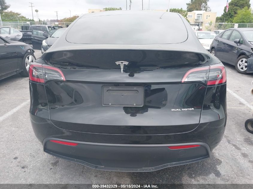 2023 Tesla Model Y Awd/Long Range Dual Motor All-Wheel Drive VIN: 7SAYGDEE4PF862405 Lot: 39432329