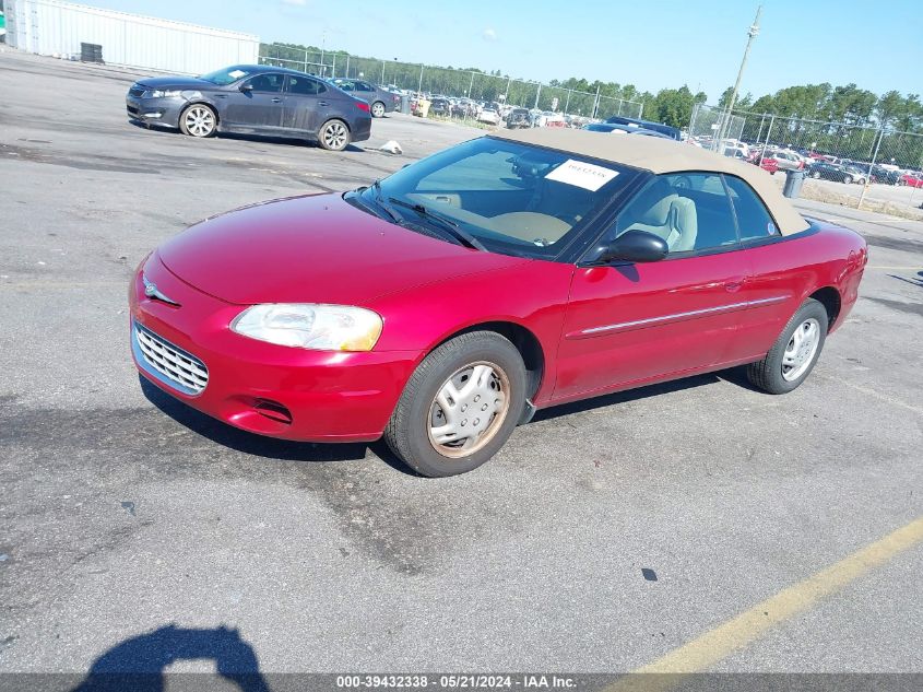 2002 Chrysler Sebring Lx VIN: 1C3EL45R42N248239 Lot: 39432338