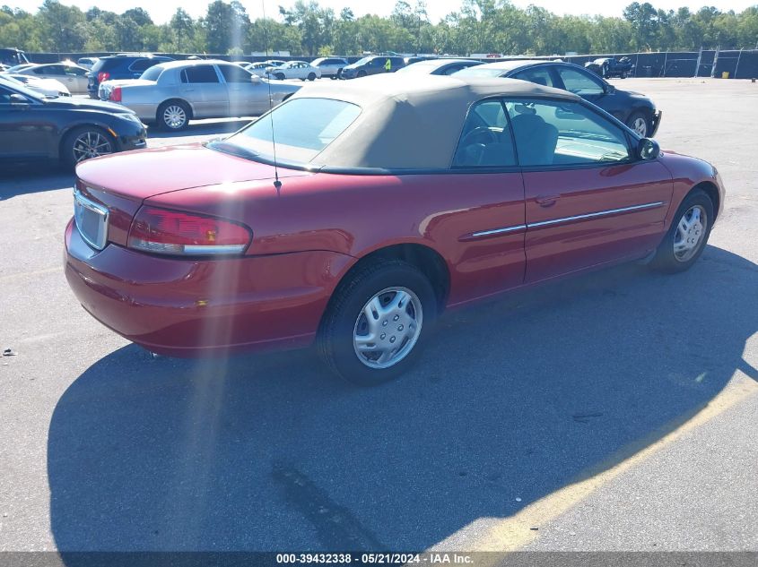 2002 Chrysler Sebring Lx VIN: 1C3EL45R42N248239 Lot: 39432338