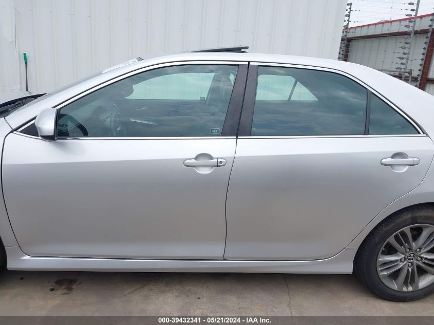 2012 Toyota Camry Se VIN: 4T1BF1FK2CU011385 Lot: 39432341