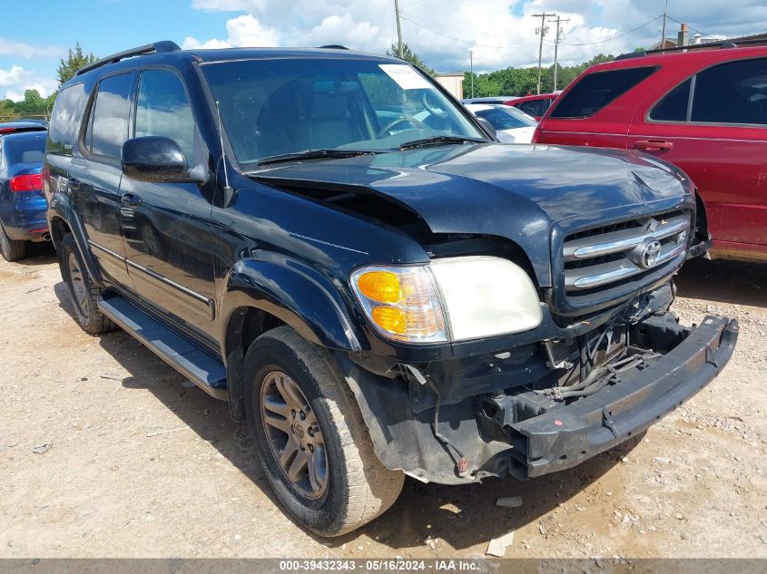 2003 Toyota Sequoia Limited V8 VIN: 5TDZT38A33S202877 Lot: 39432343