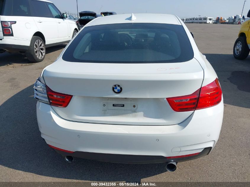 2015 BMW 435I Gran Coupe xDrive VIN: WBA4B3C54FGV48262 Lot: 39432355