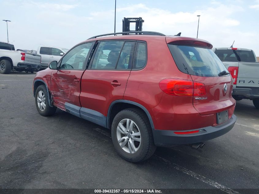 2015 VOLKSWAGEN TIGUAN S - WVGAV7AXXFW113725