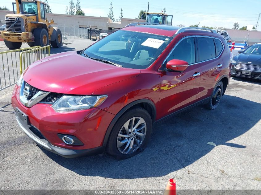 2015 Nissan Rogue Sl VIN: 5N1AT2MT4FC923886 Lot: 39432359